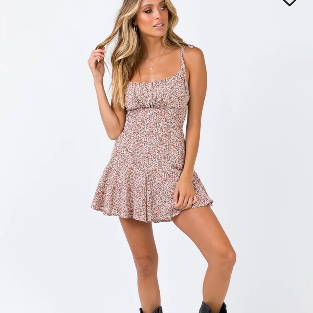 Princess Polly floral romper with tie straps
